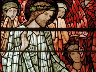 La Finestra del Giudizio Universale, dettaglio, Cristo in Maestà, 1897